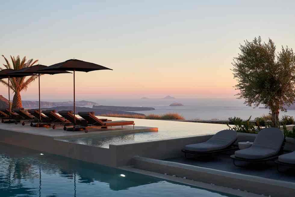  Nobu Motels Will Open Its First Greece Outpost on Santorini — With Pool Villas, Caldera Views, and a Luxe Spa